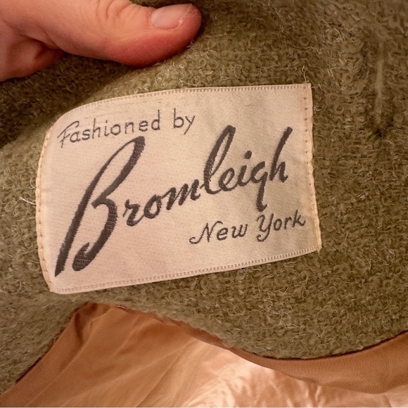 Vintage 1960s Mint Sage Green Coat - Picture 13 of 16